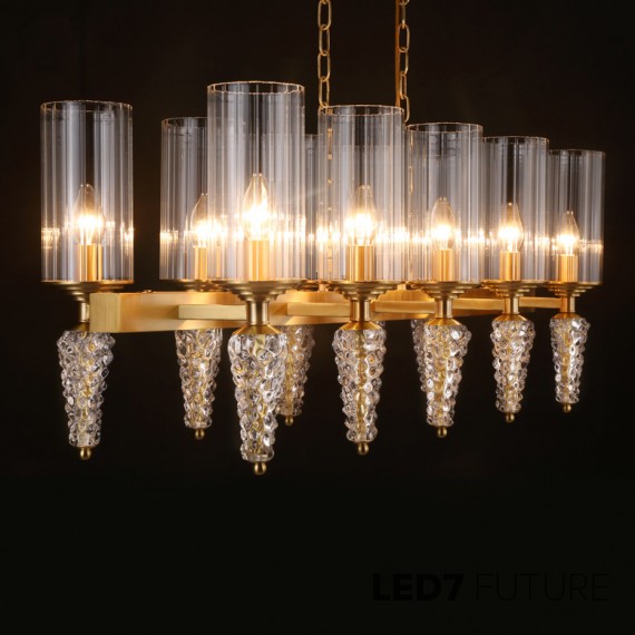 Ritz - Ice Rectangular Chandelier